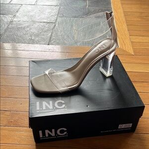 I.N.C. Women’s Clear Vinyl Heels